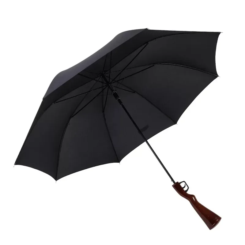 Creative Rifle Umbrella Long Handle Large Straight Cool Umbrellas Formen Automatic Open automatic umbrella