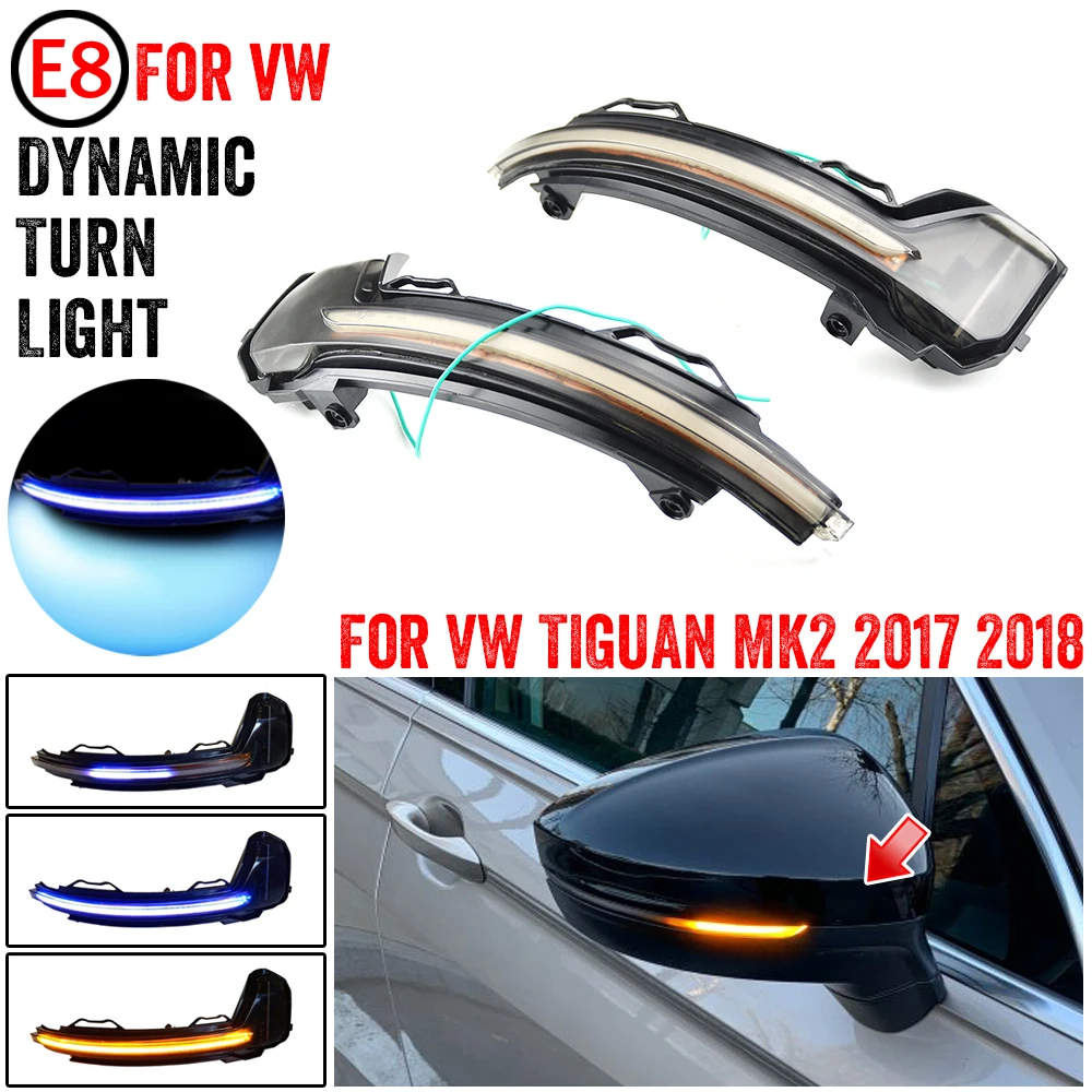 

Dynamic Mirror for Volkswagen Tiguan MK2 II R 5N for VW light LED Blinker Turn Signal 2017 2018