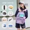 High Quality Waterproof Large Capacity TPU Transparent Clear Women Backpack 2