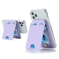 Versatile Magnetic PU Leather Phone Card Wallet (I)