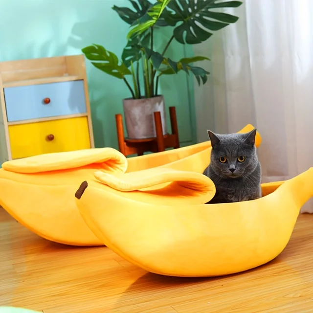 Banana Cat Bed House Funny Cute Cozy Cat Mat Beds Warm Durable Portable Pet Basket Kennel Dog Cushion Cat Supplies Multicolor Banana Cat Bed House Funny Cute Cozy Cat Mat Beds Warm Durable Portable Pet Basket Kennel Dog Cushion Cat Supplies Multicolor