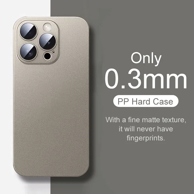 Ultra-Thin Clear Matte Hard Case - 0.3mm Solid Color Cover