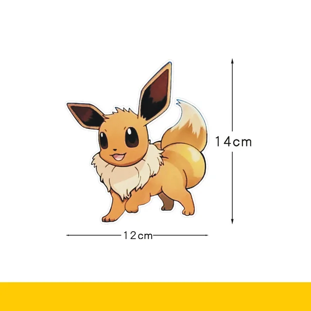 Pokémon Anime Adesivo Reflexivo, Decoração De Carro, Presente