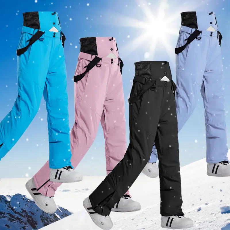 Pantaloni Da Sci E Snowboard Donna – Softshell Impermeabili E Antivento – Termici Invernali Con Fodera Calda – Per Escursionismo E Trekking