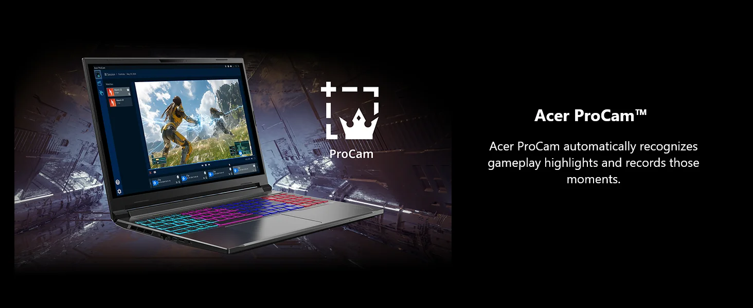 acer nitro V AMD; RTX laptop; 16” gaming laptop; AMD gaming laptops; DDR5; RTX 50; DLSS 4