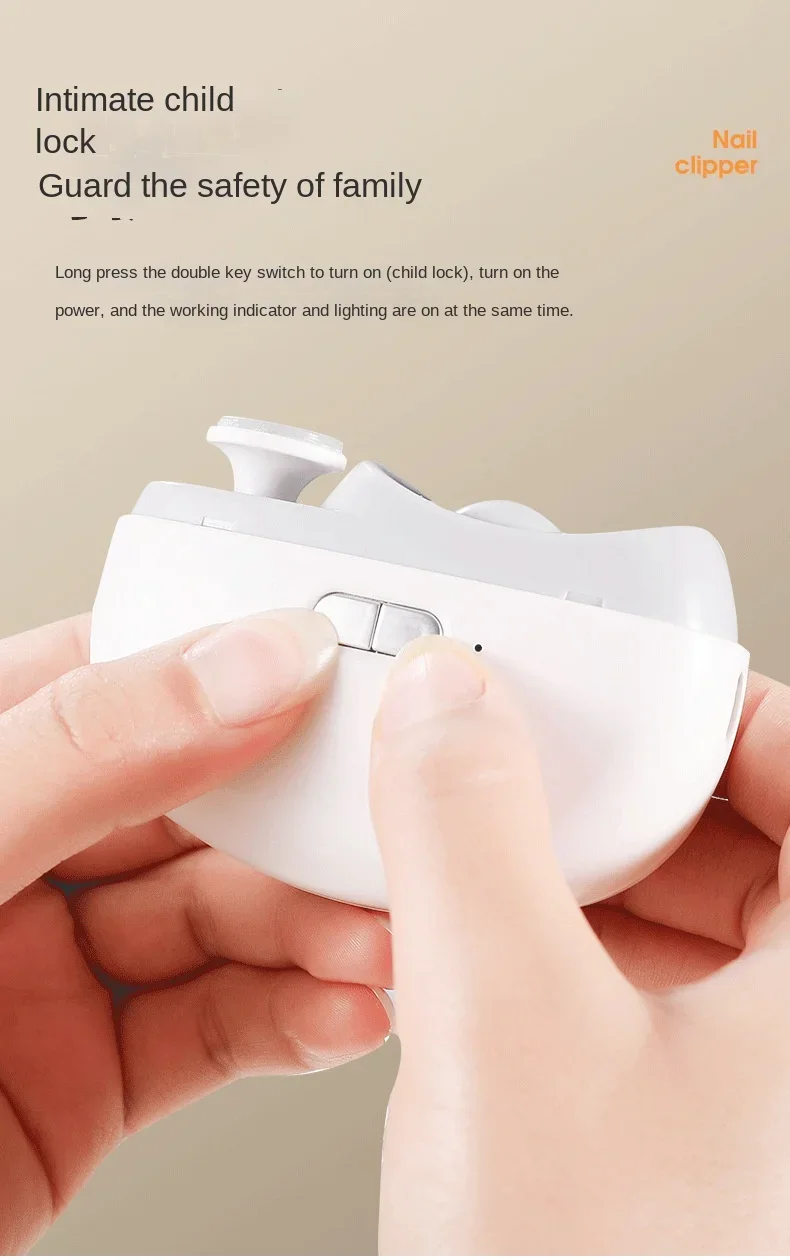 Electric Automatic Nail Clipper with Light Rechargeable Fingernail Trimmer Nail Clipper for Smooth and Safe Manicures