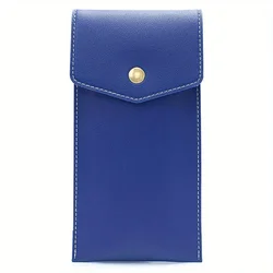 Luxurious PU Leather Large - Capacity Pencil and Stationery Organizer (Blue)