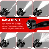 ONEVAN 200 бар бесщеточный электрический пистолет высокого давления 6IN1 аккумуляторный пистолет-распылитель садовые водные инструменты для аккумуляторного штифта Makita — изображение 3