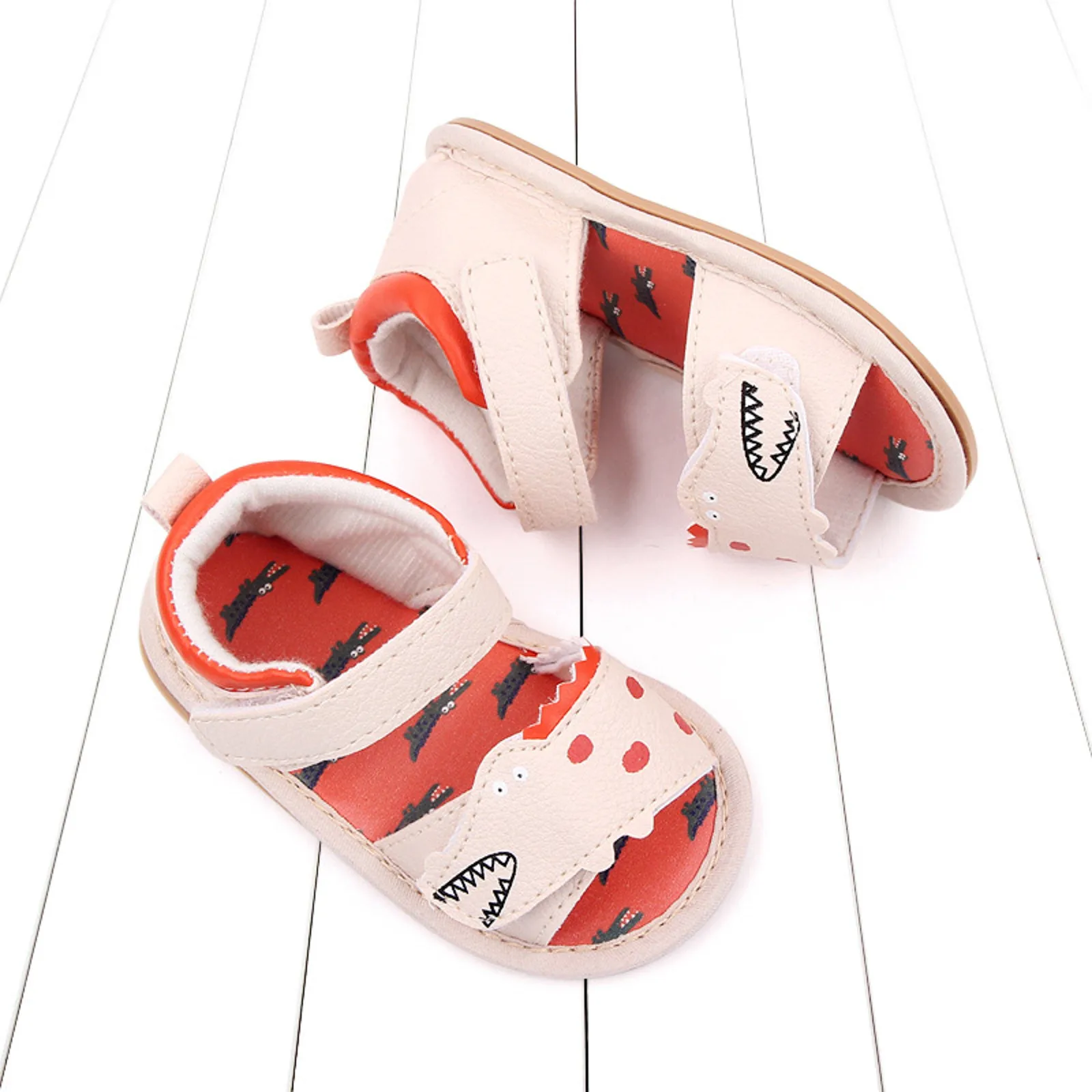 Baby Water Summer Kids Infant Toddler Shoes Boys Girls Sandals Open Toe Breathable Hook Loop Baby Boy Leather Slippers