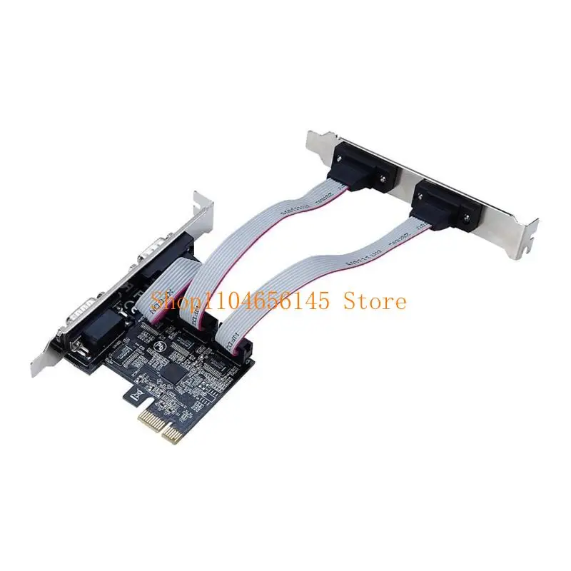 652F PCIE 2포트 직렬 확장 카드 DB25 프린터 병렬 포트 산업용 등급