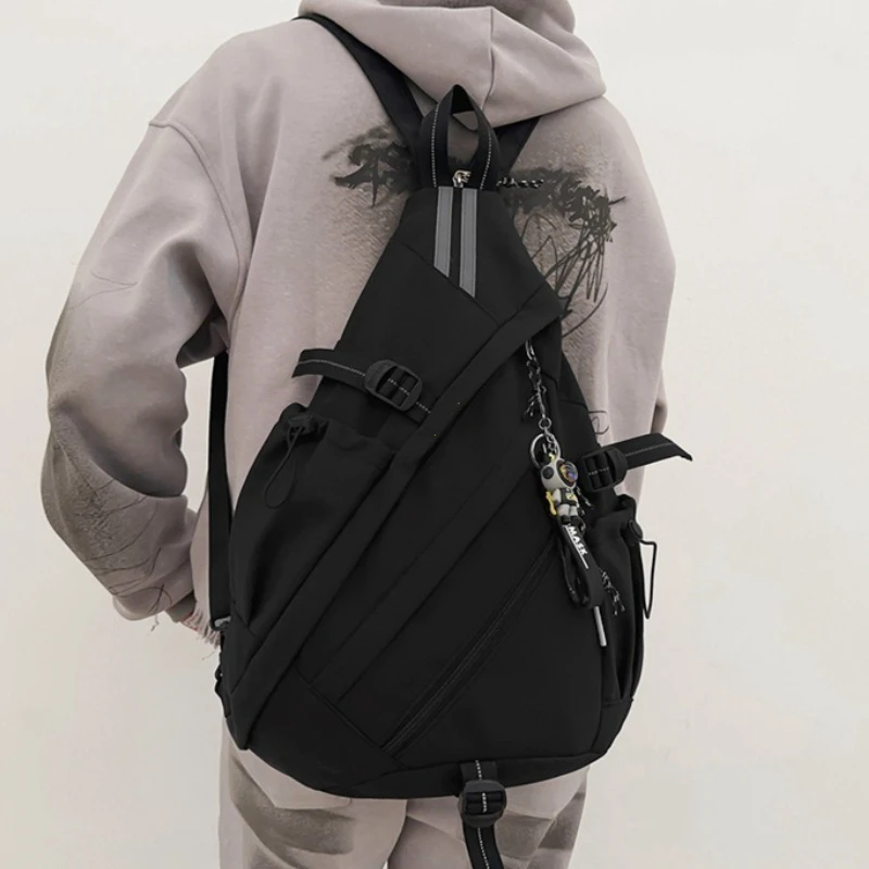 Trendy Multi-Functional Men's Bapa Archery Sports Cycling Single oulder Crossbody Bag Functional Workwear Chest Bag Sle Handbags