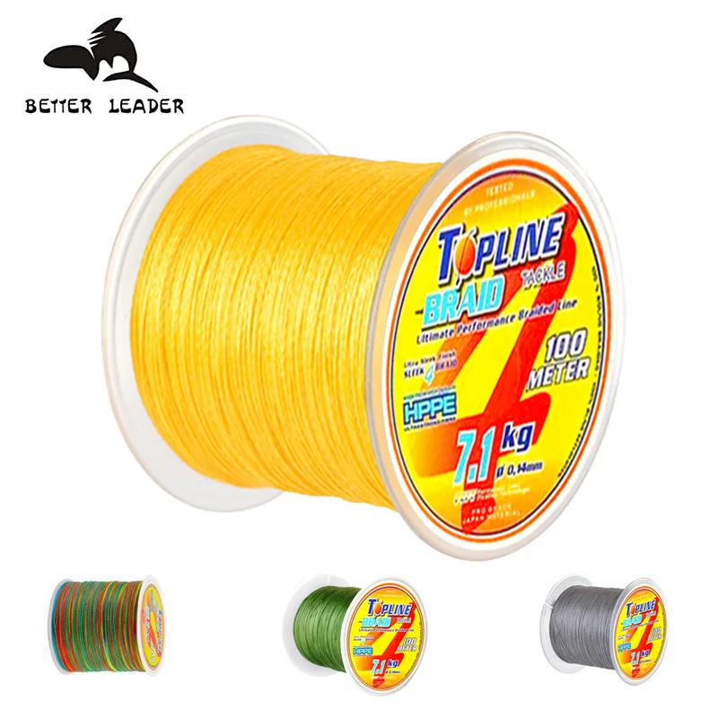 

Braided Line 4X 100/300m 4 Color Fishing Line MaxDrag 106.92LB Multifilament PE Line for Saltwater Sea Fishing