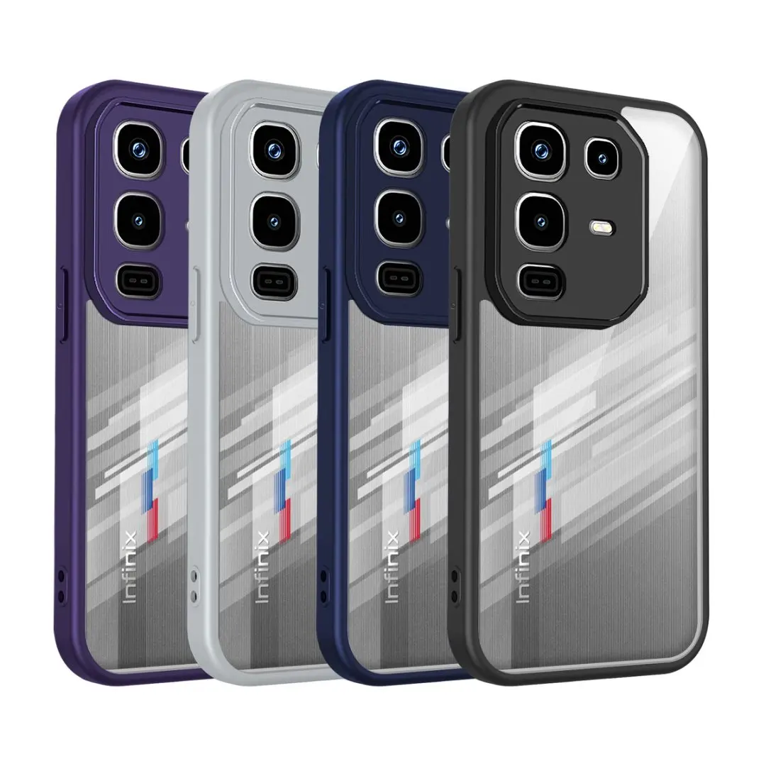 Clear Soft Frame Acrylic Phone Case Cover