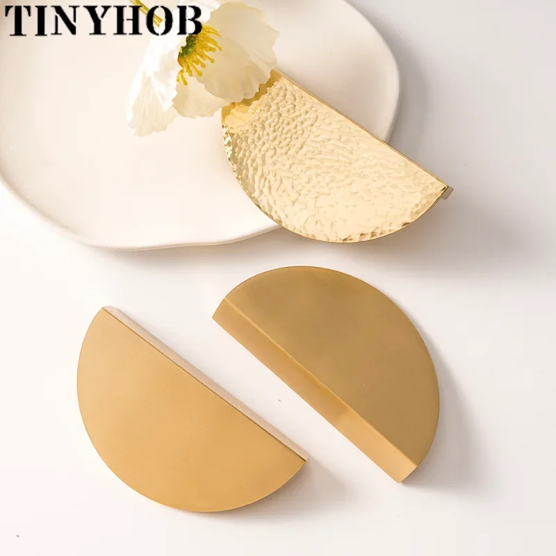 solid brass drawer puxa semi circular forma moveis 02