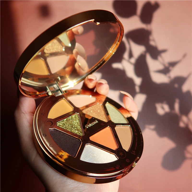 

GUICAMI 9 COLOR Lucky Coin Eyeshadow Pallete Sunrise Eyeshadow Nude Matte Make Up Eye Shadow Palette Cosmetics Makeup