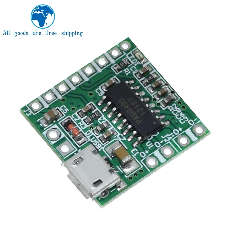 TZT 1/5 Stück Micro USB PAM8403 DC 5V Mini Klasse D 2x3W USB-Leistungsverstärker-Platine DIY Bluetooth-Lautsprecher