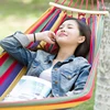 Single Wide Thick Canvas Hammock Outdoor Camping Backpackaging Leisure Swing Portable Hanging Bed Sleeping Swing Hammock 3