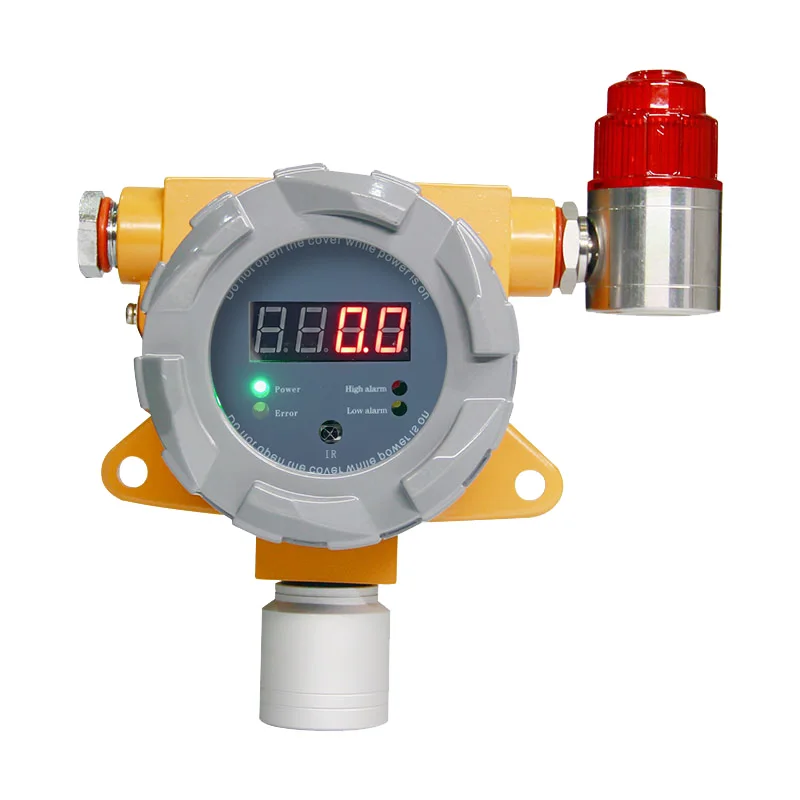 

Fixed oxygen gas detector with gas and relay output 4-20mA O2 monitor