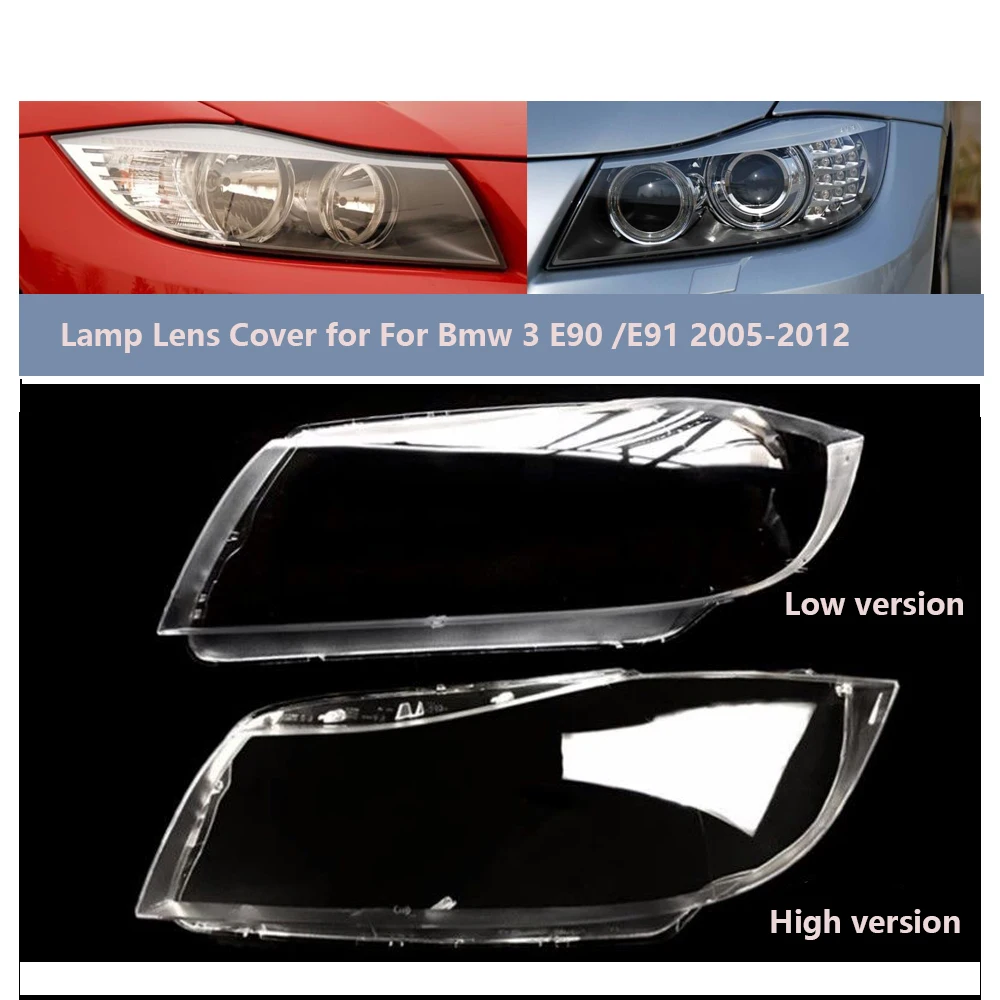

Transparent Headlight Cover Lampshade Lens Headlamp Shell For 2005-2012 BMW 3 Series E90 318 320i 325i 330i