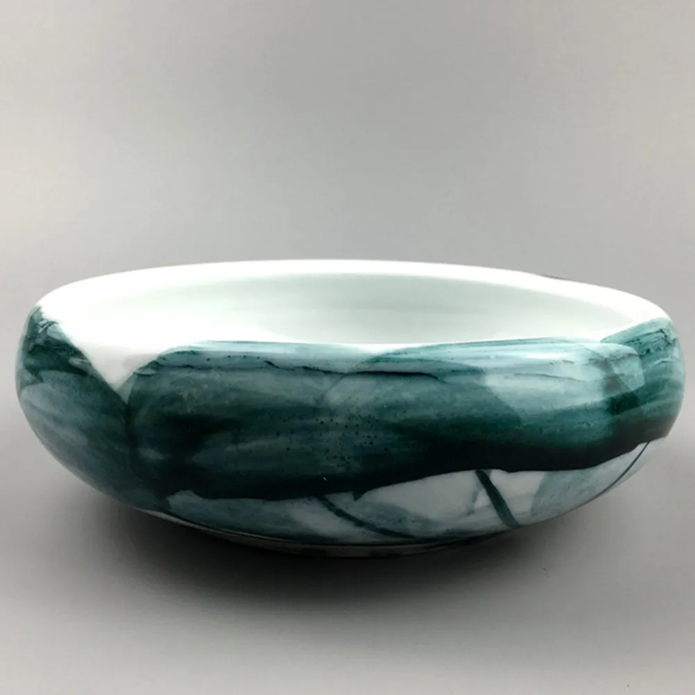 세라믹 잉크 접시 잉크 플레이트 브러시 트레이 서예 펜 받침대 홈 데코레이션 예술가를 위한 가볍고 휴대 가능한 매끄러운 표면