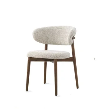 Modern Minimalist Dining Chair, Upholstered Armless Side Chair for Kitchen, Makeup Vanity, Living Room or Bedroom