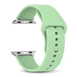 Premium Silicone Watch Band - Elegant and Durable Strap Accessory - 38 40 41 mm M - L (76 pistachio)