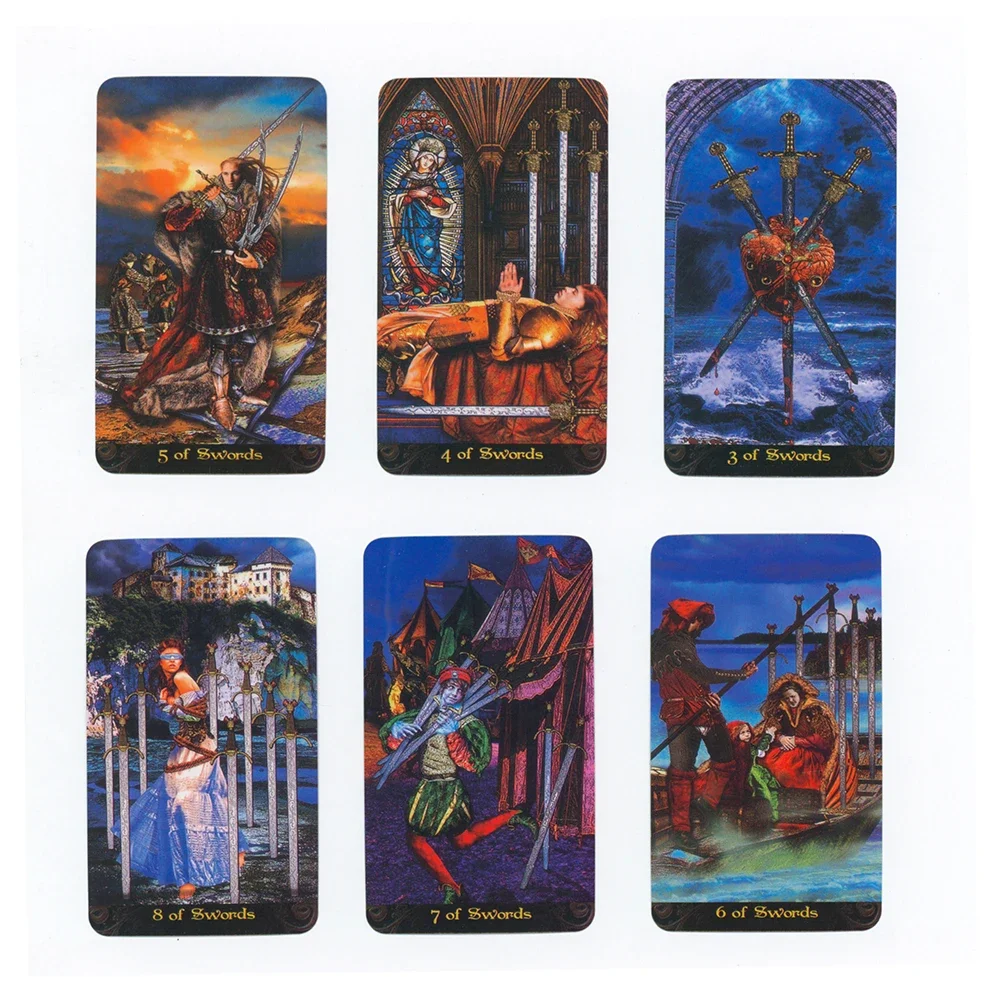 Richly Ornate Suitable Tarot Deck for Beginners PDF Guide Version Leisure Table Game 5