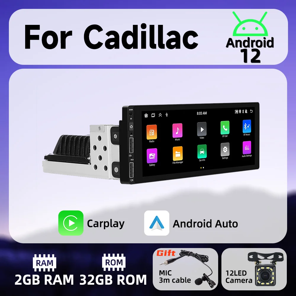 

Android Car Multimedia for Cadillac 6.9" Screen 1 Din Radio Stereo Head Unit Carplay Android Auto Autoradio GPS Navigation Wifi