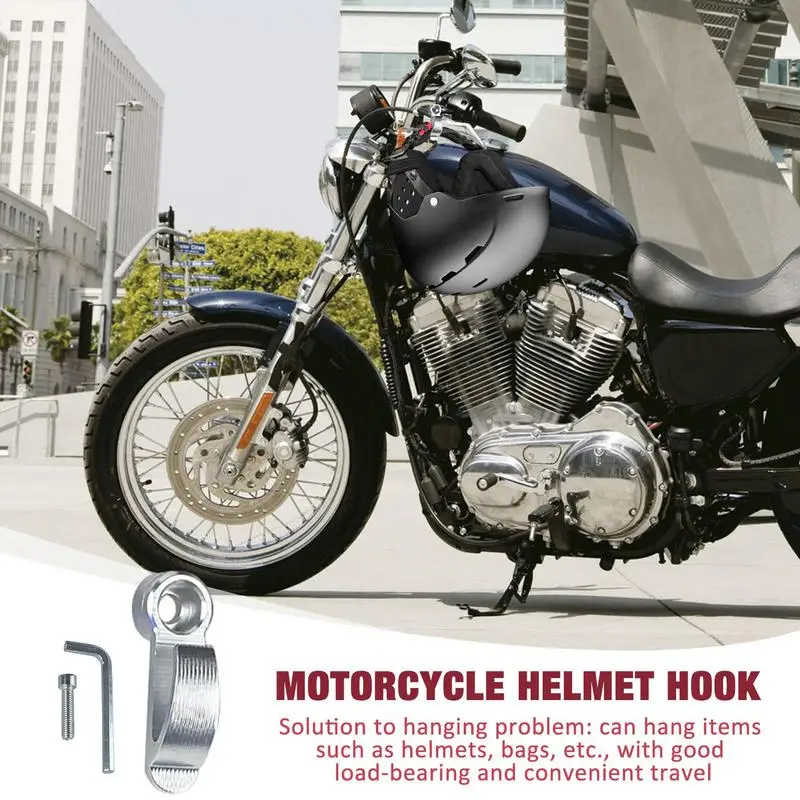 Motorbike Luggage Holder Support Helmets Moto Helmets Hook Hanger Adjustable Aluminium Alloy Bracket For Motorcycles Accessories