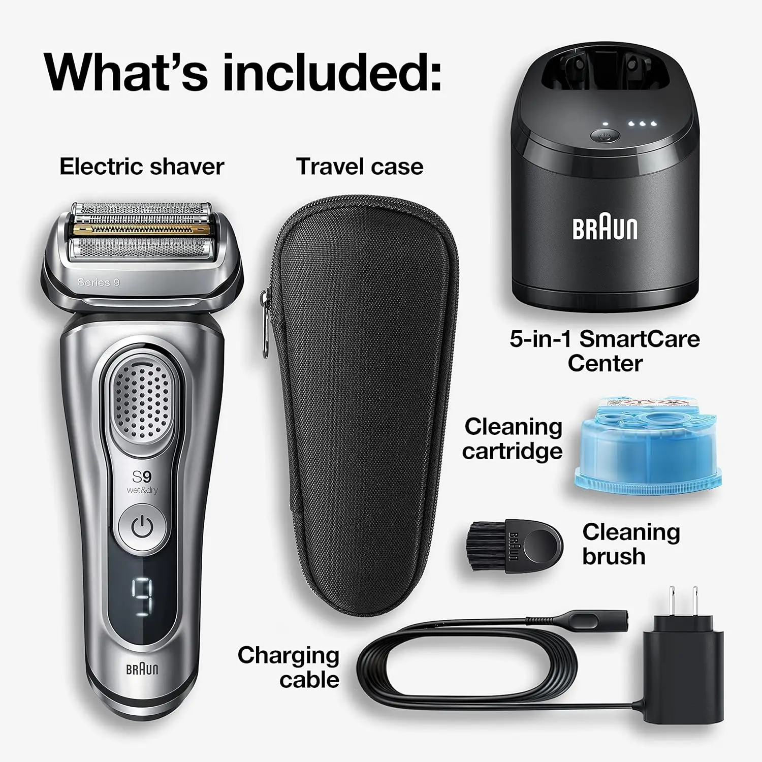 Electric Razor for Men With Precision Beard Trimmer, Rechargeable, Wet & Dry Foil Shaver