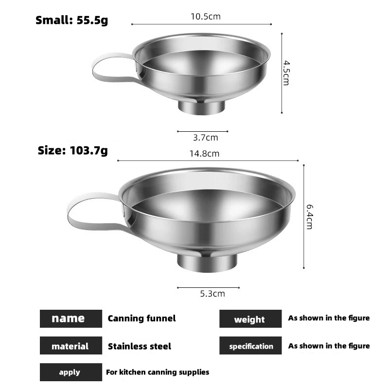 Stainless Steel Wide Funnel 6