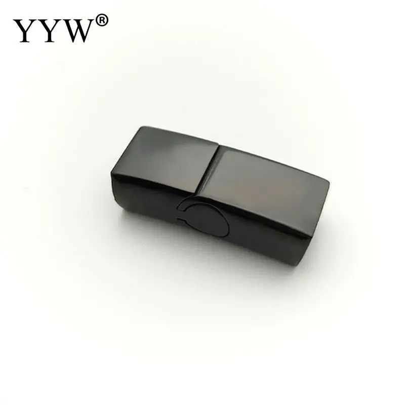 10pcs Stainless Steel Magnetic Clasps 12*6mm 10*5mm 8*5mm Charms Connector Buckle For DIY Leather Jewelry Making Accessories