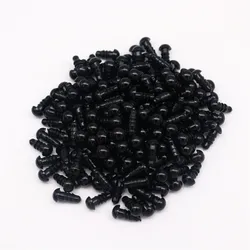 Black Plastic Safety Eyes for DIY Crafts and Doll Decoration (50/100pcs) (5mm)