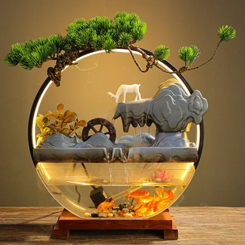 

Humidifier Electric Incense Burner Backflow Waterfall Zen Smoke Incense Holder Mountain Shisha Gift Incenso Home Appliances