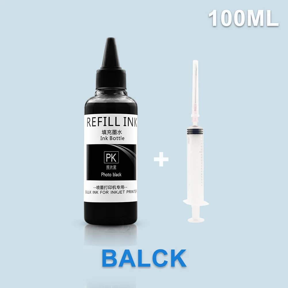 Universal Dye Ink Refill Kit For Epson Canon HP Brother Inkjet Printer Ink Refill 100ML dye ink kit ink refill kit dye ink refill inkjet printer ink
