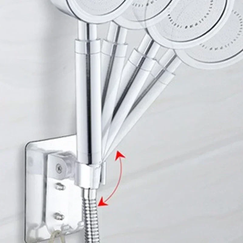 Description Picture 5 of itemStrong Adhesive 90° Aluminum Wall Gel Mounted Shower Head Holder Adjustable Bathroom Accessories Stand Bracket