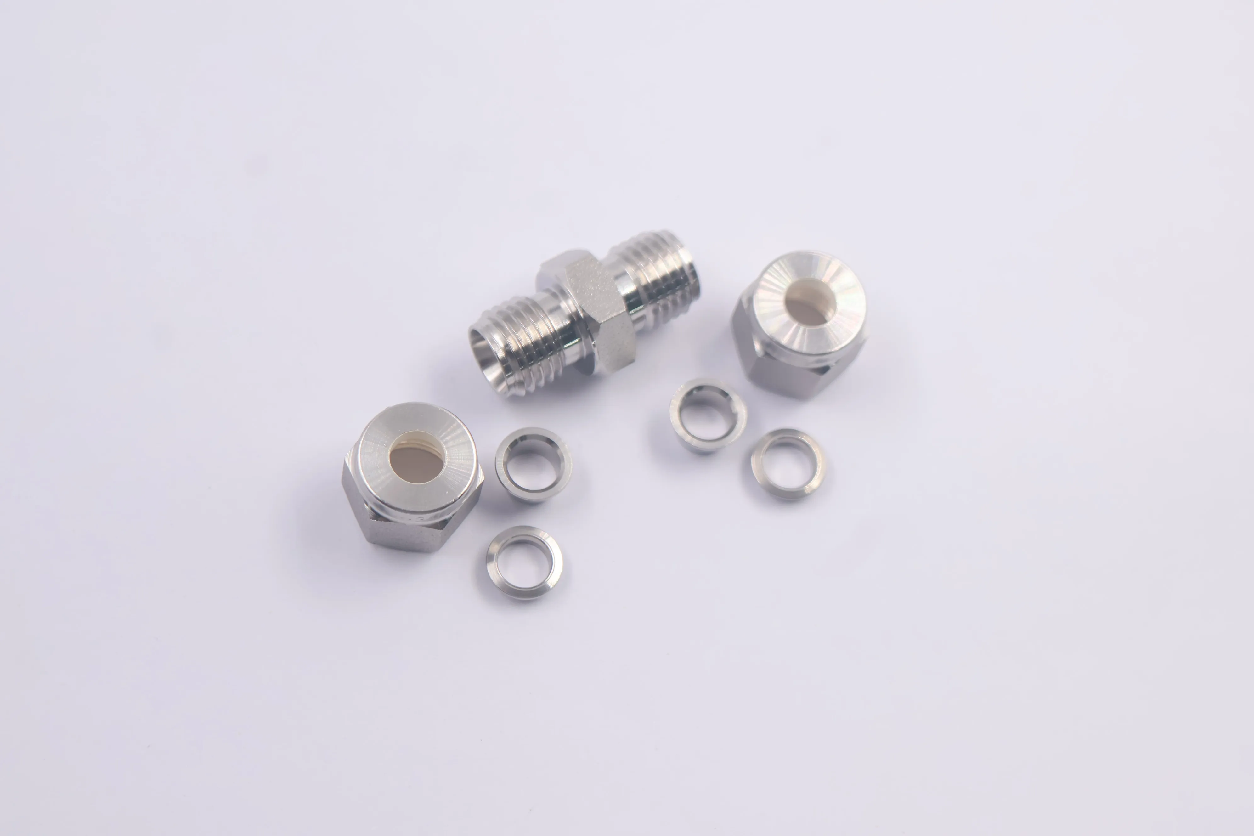 SS-6M0-6-4, Stainless Steel Tube Fitting, Union, 6mm*1/4in. Tube OD, Can Combination wit