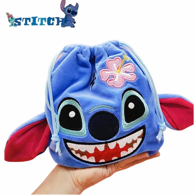 Trousse de maquillage en peluche Disney Stitch pour enfants, poche