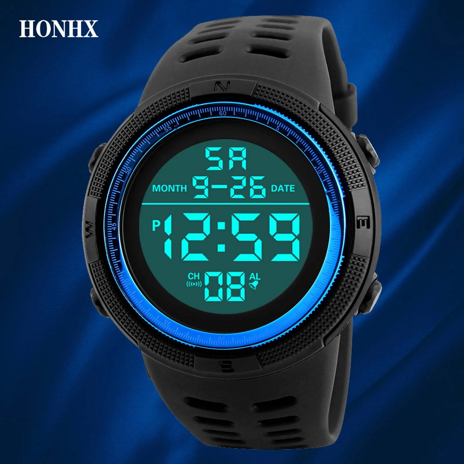 Honhx Luxury Mens Digital Led Watch Date Sport Men Outdoor Electronic Watch For Men Erkek Kol Saati Relógios часы мужские наручн - Image 2
