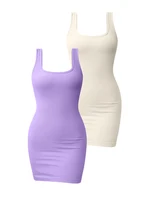 Square Neck Suspender Women's Dress Fashionable Elegant Sexy Tight Women's Bodycon Skirt - Image 6