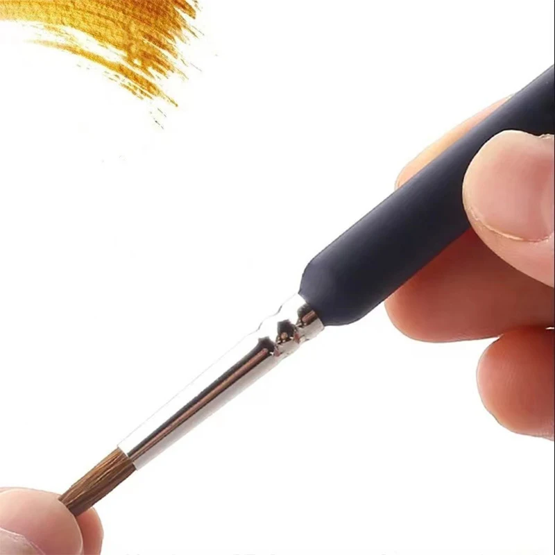 11pcs 미니어처 페인트 브러쉬 아트 페인팅 브러쉬 위젤 헤어 페인트 브러쉬 구아슈 수채화 오일 페인트 아티스트 핸드 페인팅용