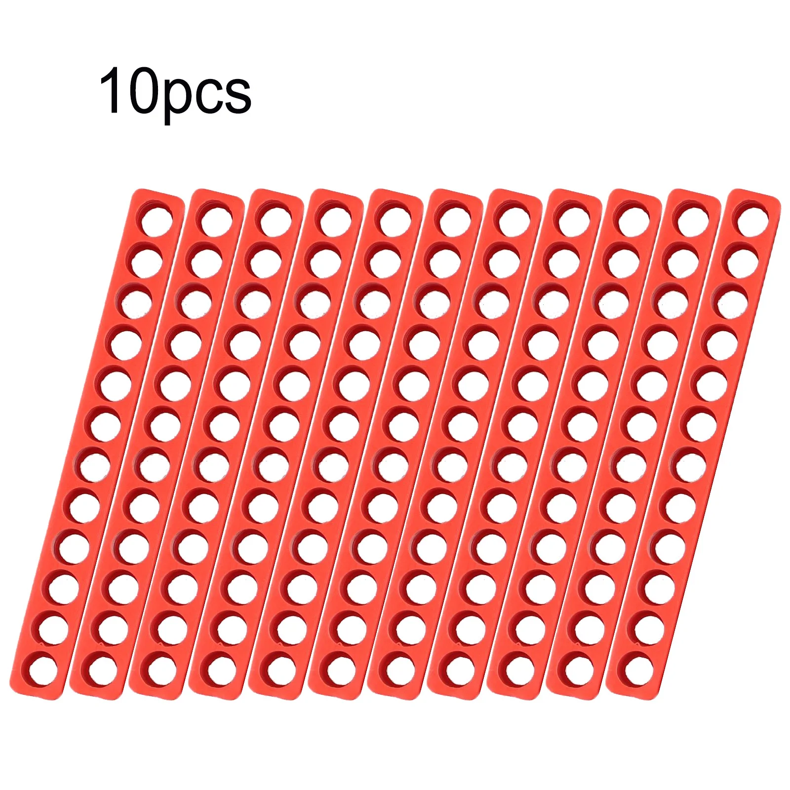 

10pcs 12 Holes Hex Shank Screwdriver Bit Plastic Storage Holder Deck Handle Bit Portable Organizer Drill Bit Stand Strip