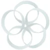 5PCS 110mm Golf Putting Green Hole Cup Rings Training Aid Outdoor Golf White PP Plastic Putting Cup Rings Sports Equipments 6