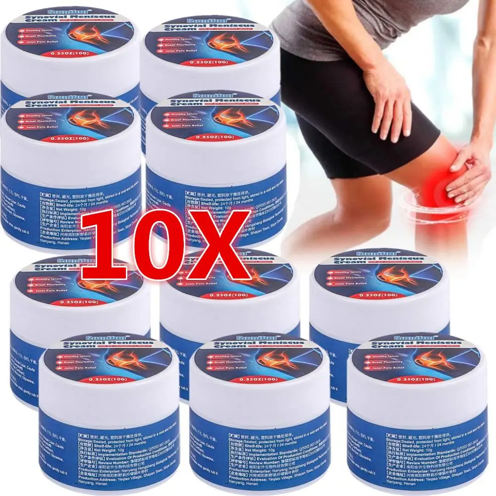 10X 10g Knee Support Joint Pain Relief Cream Rheumatoid Arthritis Muscle Pains Health Care Ointment For Pain In Joints Treatment