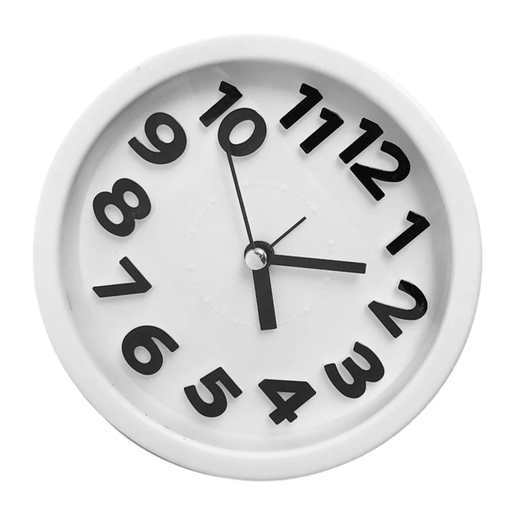 Desktop Clock Mini Bedside Clock Digital Clock Table Mute Clock Plastic