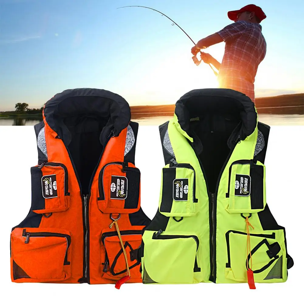 Professional Fishing Life Vest Multi-pocket Detachable Large