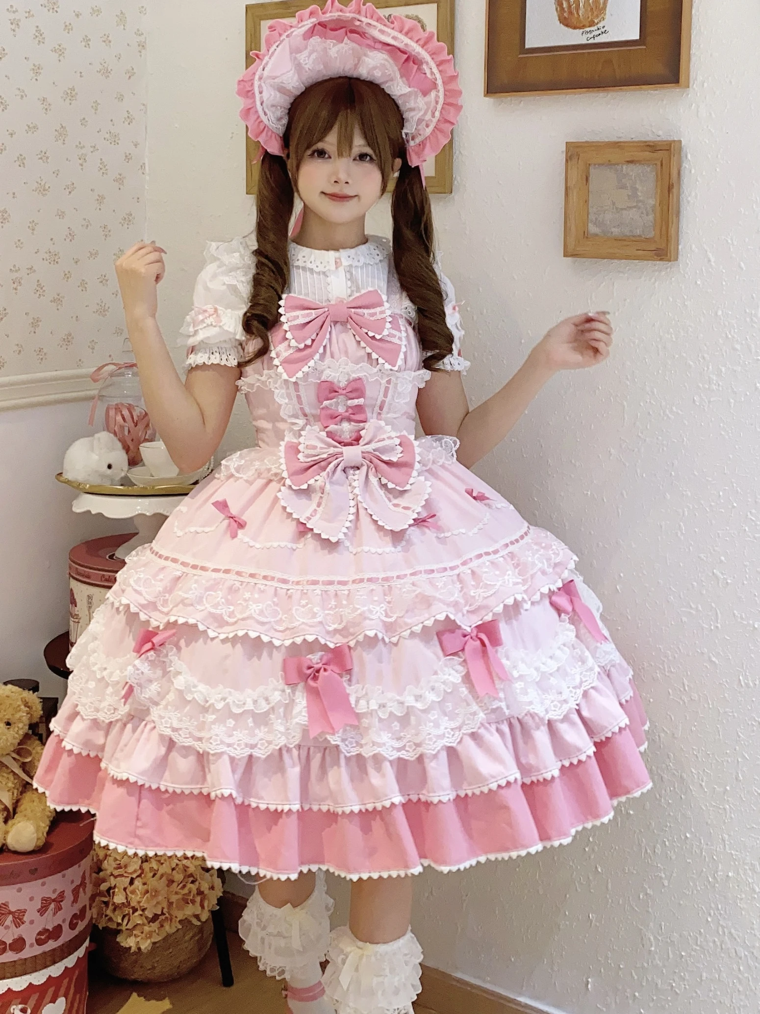 Pre-sale 25days Harajuku Original Design Lolita Dress Cute Jsk Suspender Summer Tea Party Birthday Clothes Daily Set Sweet Girl