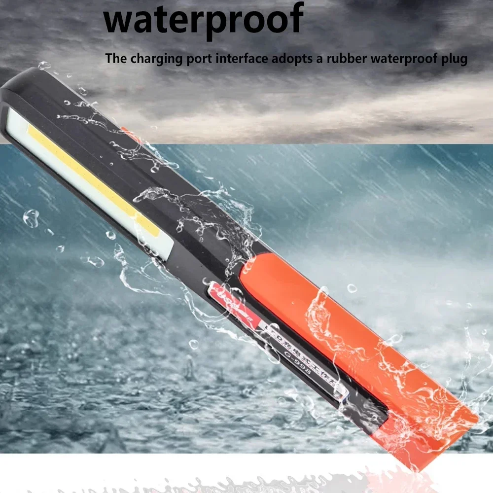 Magnetic LED Work Light with Charging Hook for Mechanics and Garage Use