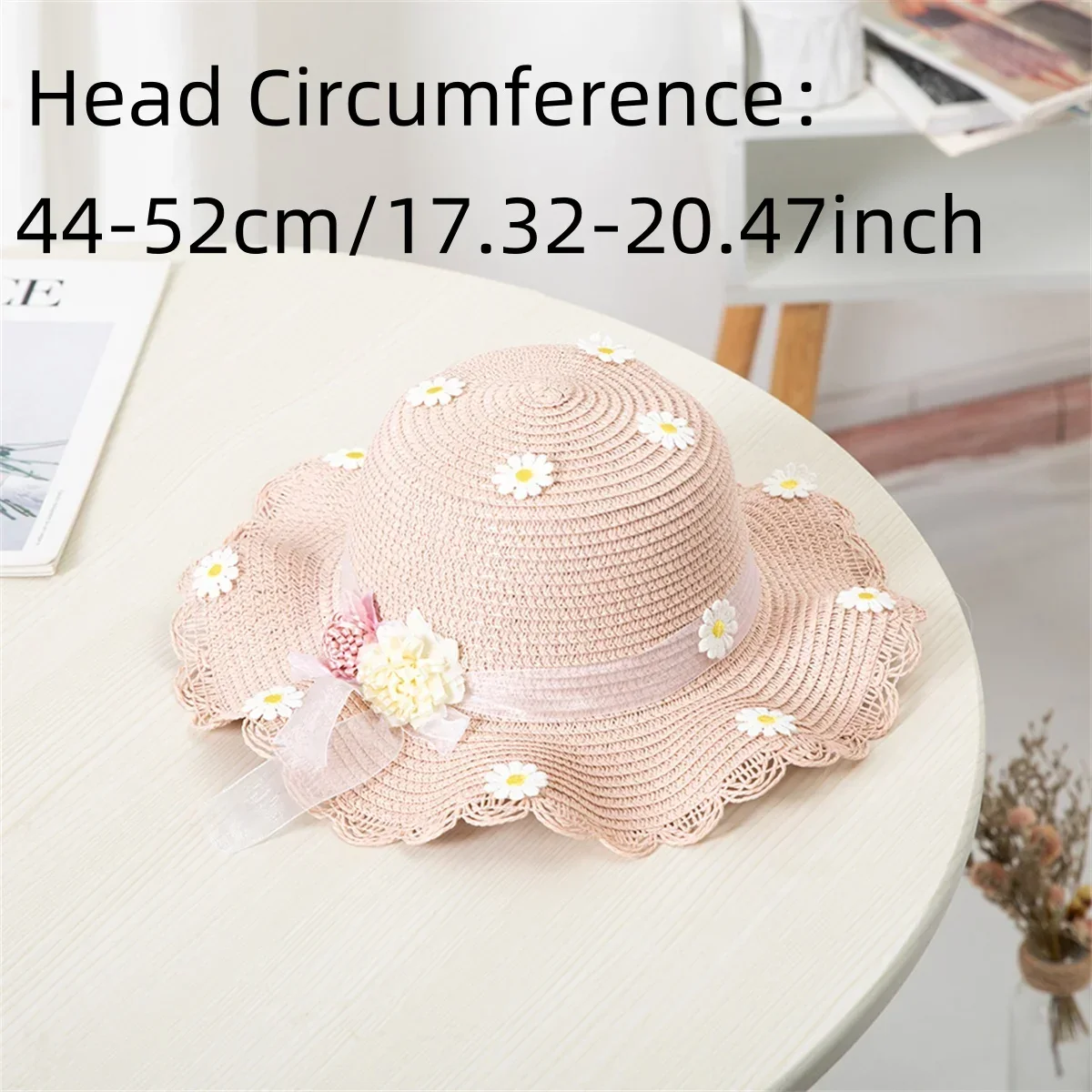 Girls Straw Hat Summer Children Sun Hat Flower Holiday Beach Cap With Kids Bag Street Outdoor Wide Cap Shoulder Bag HandBags