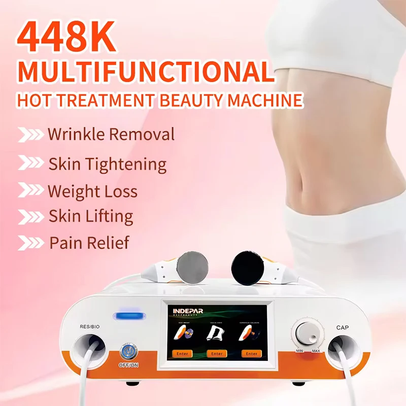 Professional 448Khz Tecar Therapy Ret Cet Rf Smart Tecar Plus Tecar Fisioterapia Macchina Monopolare Rf Diatermia Beauty Machine